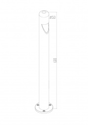 Уличный светодиодный светильник Maytoni Hagen O423FL-L5GF