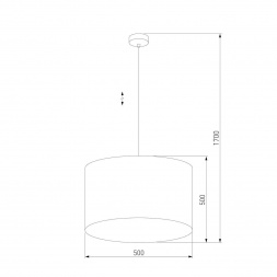 Подвесная люстра TK Lighting 6173 Tercino Blue