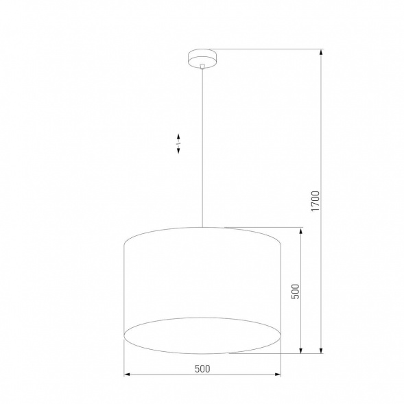 Подвесная люстра TK Lighting 6173 Tercino Blue