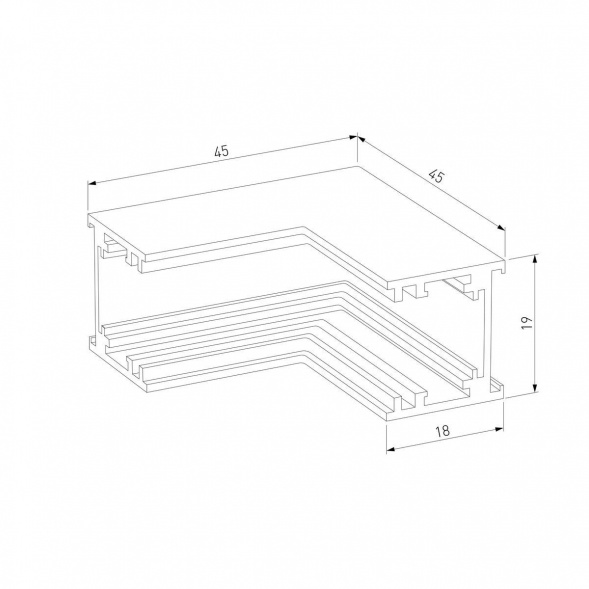 Коннектор L-образный внутренний Elektrostandard Titan Line 85225/00 a069717