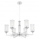 Подвесная люстра Crystal Lux Gloria SP6 Chrome