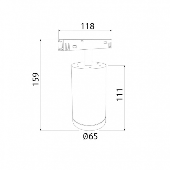 Трековый светодиодный светильник Elektrostandard Slim Magnetic 85506/01 a061299