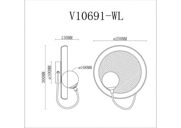 Бра Moderli Cosmi V10691-WL