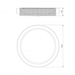 Потолочный светодиодный светильник Eurosvet Imperio 90287/1 белый/серебро Smart