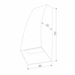 Уличный настенный светодиодный светильник Elektrostandard Forw 1016 Techno серый a057010