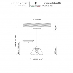 Подвесной светильник Lucia Tucci Palermo 652.1