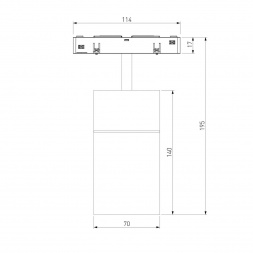 Трековый светодиодный светильник Elektrostandard Slim Magnetic Comfi 85190/01 a066518