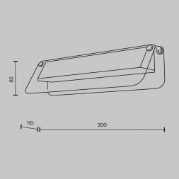 Настенный светильник Maytoni Flat MOD296WL-L6BC3K