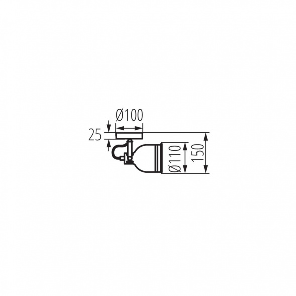 Спот Kanlux DERATO EL-1O B-SR 35640