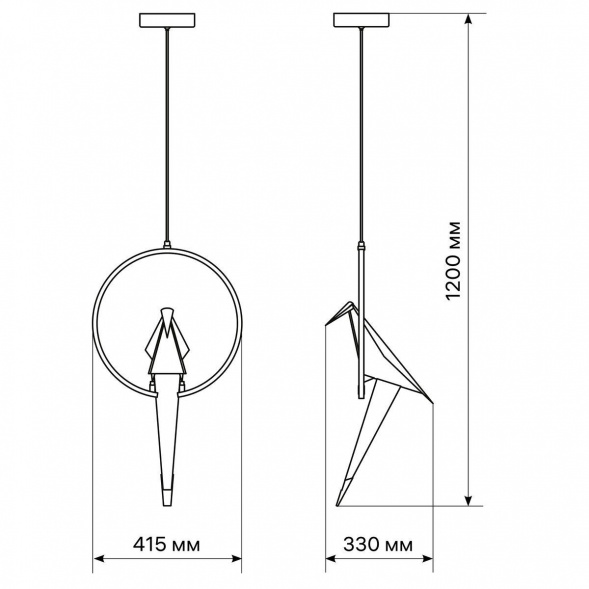 Подвесной светодиодный светильник Ritter Birdie 51603 7