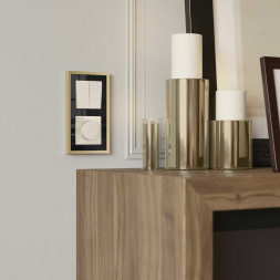 Выключатель двухклавишный проходной Werkel айвори матовый W1122062 4690389184697