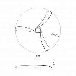 Люстра-вентилятор Mantra NEMO M 9048