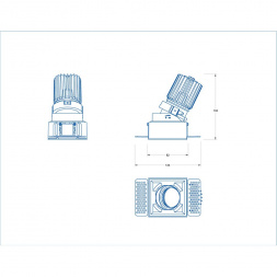 Встраиваемый светодиодный светильник Fiberli MR1215 12130106