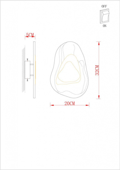 Настенный светодиодный светильник Arte Lamp Libertas A2096AP-5PB
