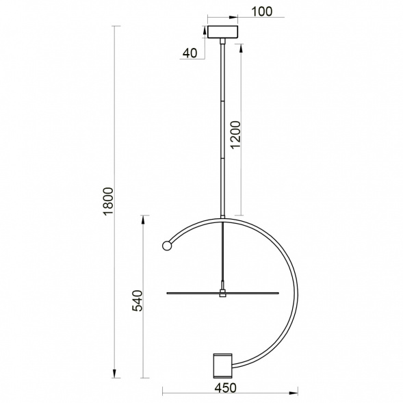 Подвесной светильник Vele Luce Andromeda VL7284P11