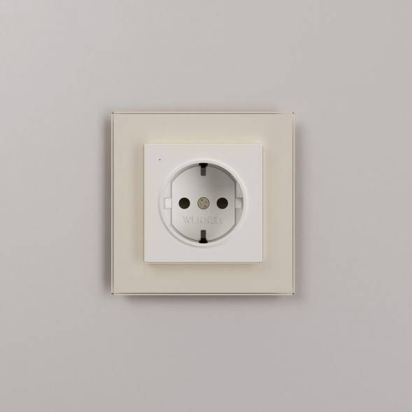 Розетка с подсветкой Werkel айвори a069610