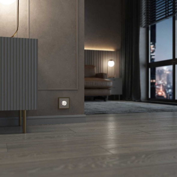 Розетка с подсветкой Werkel айвори a069610