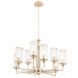 Подвесная люстра Crystal Lux Gloria SP9 Brass