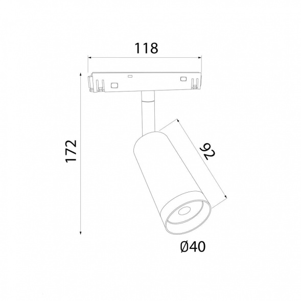 Трековый светодиодный светильник Elektrostandard Slim Magnetic 85507/01 a061300