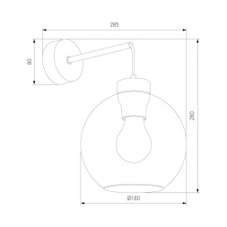 Бра TK Lighting 10243 Cubus