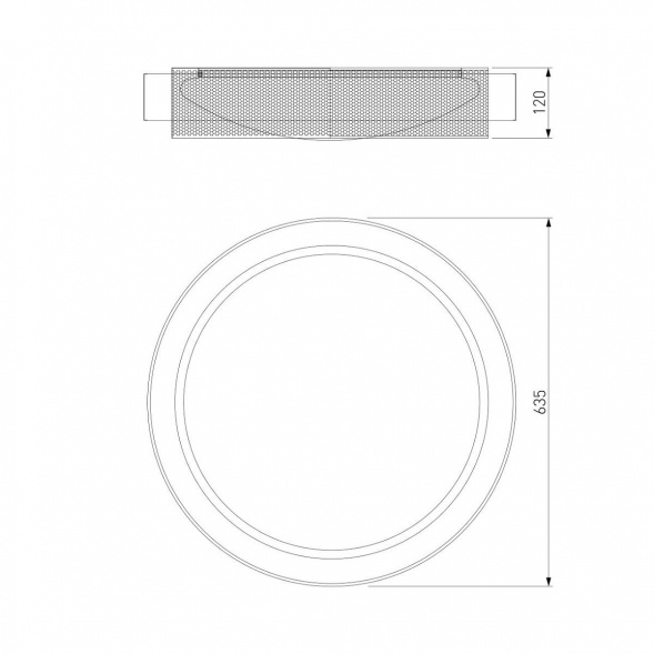 Потолочный светодиодный светильник Eurosvet Imperio 90287/1 черный/золото Smart