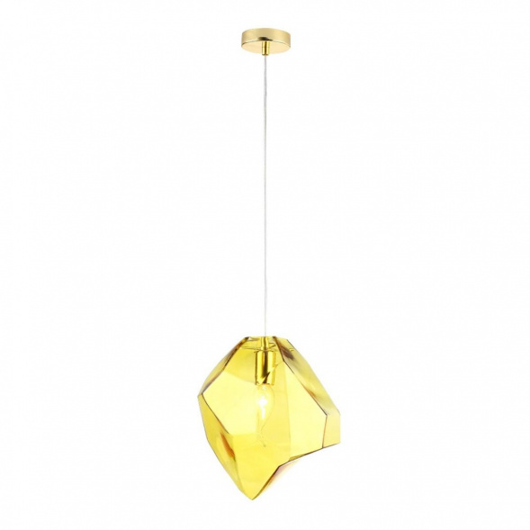 Подвесной светильник Crystal Lux NUESTRO SP1 GOLD/AMBER