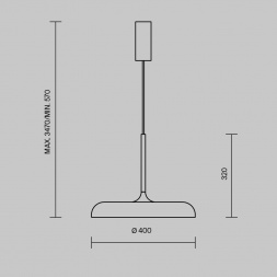 Подвесной светодиодный светильник Maytoni Gerhard MOD189PL-L18W3K1