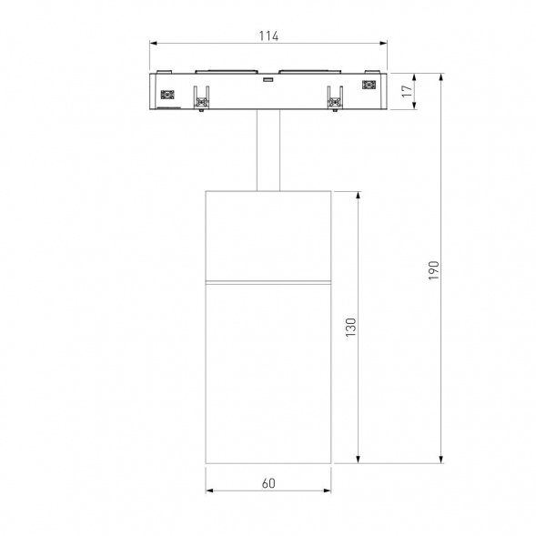Трековый светодиодный светильник Elektrostandard Slim Magnetic Comfi 85189/01 a066517