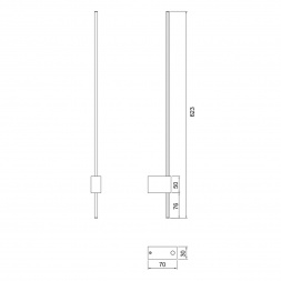 Настенный светильник Maytoni Technical Pars C070WL-L6GB3K
