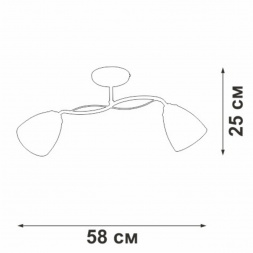 Потолочная люстра Vitaluce V3947-9/2PL