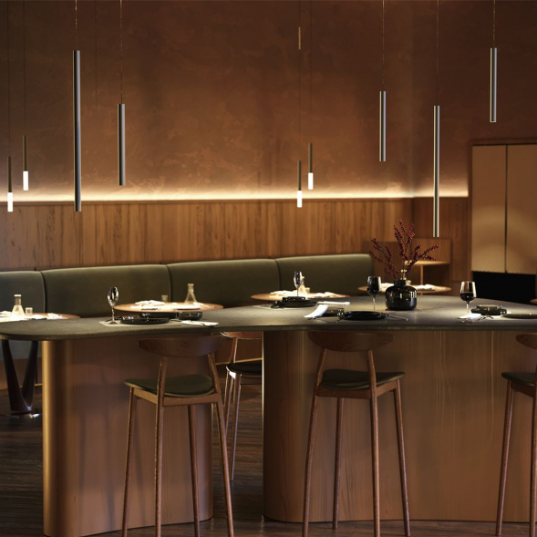 Подвесной светодиодный светильник Maytoni Pro Shade MOD157PL-L6BK