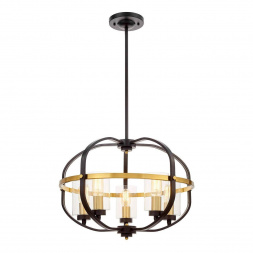 Подвесная люстра Lumina Deco Monterey LDP 1141-5 BK+MD