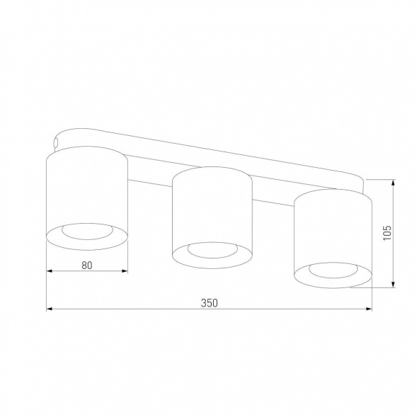 Потолочная люстра TK Lighting 3409 Vico White