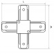 Коннектор X-образный Lightstar Barra 502147