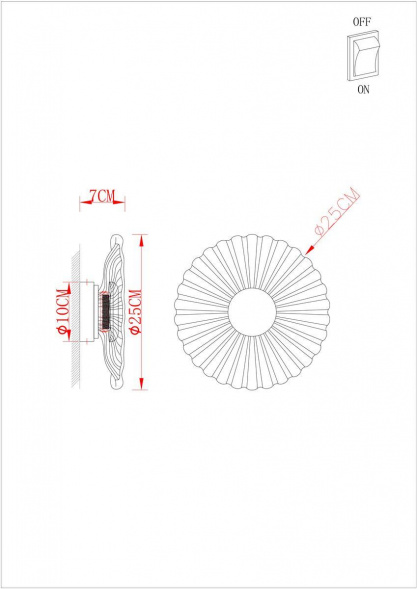 Настенный светодиодный светильник Arte Lamp Cherish A2097AP-12GO