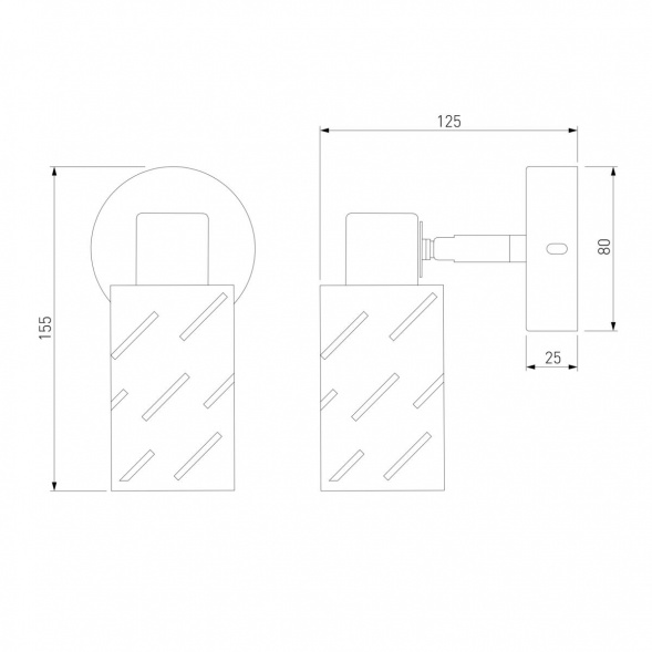 Спот Eurosvet Fente 20090/1 белый/хром