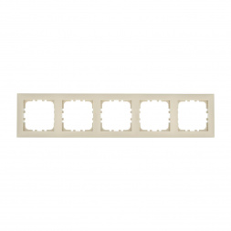 Рамка LK Studio 5-постовая (бежевый) LK60 864501-1