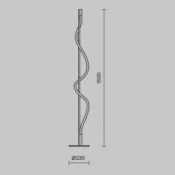 Торшер Maytoni Tau MOD166FL-L15B3K