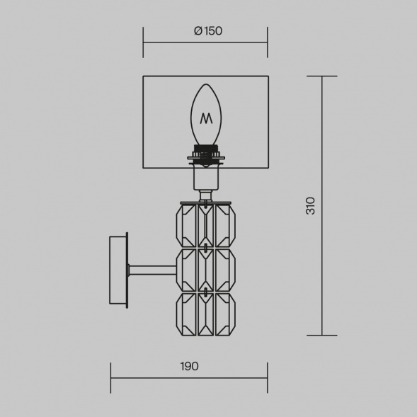 Бра Maytoni Talento DIA008WL-01CH