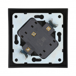 Розетка LK Studio двойная без з/к, со шторками (серебристый металлик) LK60 863603-1