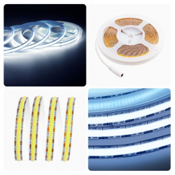 Светодиодная лента Apeyron 14W/m 512LED/m COB холодный белый 2M 197ОО