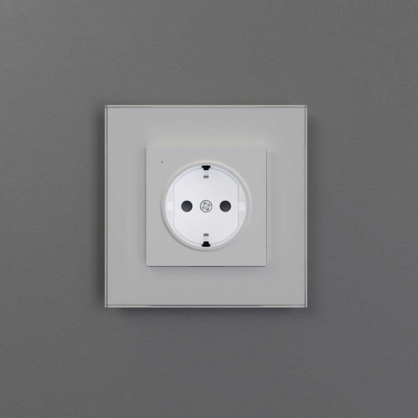 Розетка с подсветкой Werkel белый a069612