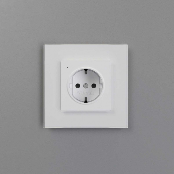 Розетка с подсветкой Werkel белый a069612
