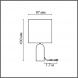 Настольная лампа Lumion Moderni Akivi 8146/1T