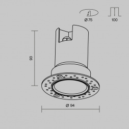 Потолочный светильник Maytoni Outdoor O501DL-L10B3K