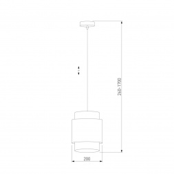 Подвесной светильник TK Lighting 6528 Boho White