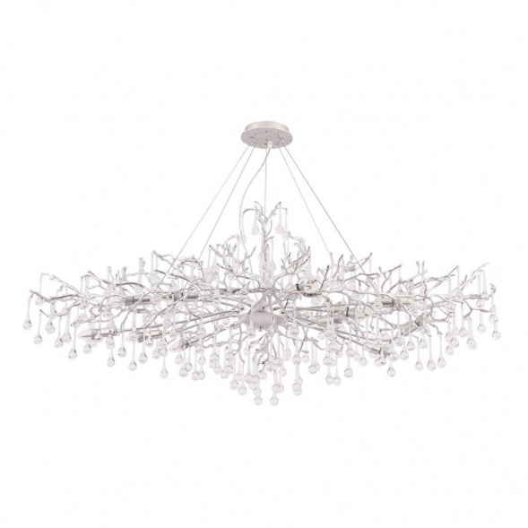 Подвесная люстра Crystal Lux REINA V2 SP16 L1500 SILVER PATINA