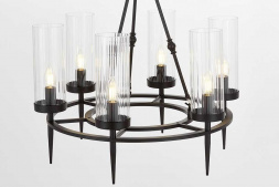 Подвесная люстра Lumina Deco Moratti LDP 8022-6 BK+PR