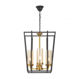 Подвесная люстра Lumina Deco Afres LDP 1246-4 BK+MD