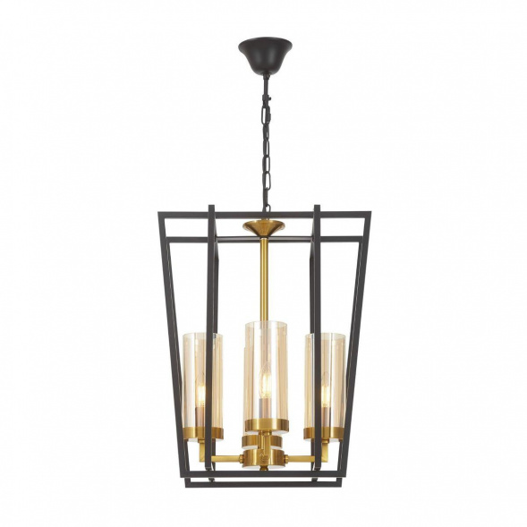 Подвесная люстра Lumina Deco Afres LDP 1246-4 BK+MD